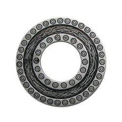 Pendentif Rond en Métal/Zamac, 40mm