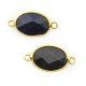 Brass Oval Setting 13x18mm With Blue Sand Stone