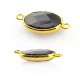 Brass Oval Setting 13x18mm With Blue Sand Stone