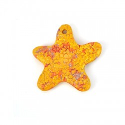 Ceramic Matte Slider Pendant Seastar 51mm (Ø 3mm)