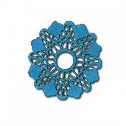 Filigrane rond en cuir 50 mm