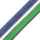 PU Leather Cord Flat Stitched 10x2mm