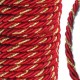 Cordón de Poliester Trenzado con Tira Metalizada 5mm (10mtr/rollo)