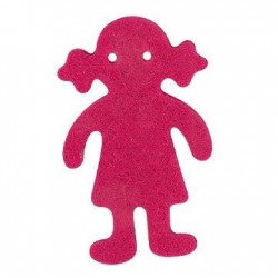 Fille en Feutre 53 x 32 mm