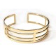 Braccialeto Aggiustabile in Metallo Ottone Eco Piatto 60x16mm