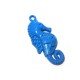 Zamak Painted Casting Pendant Seahorse 35.5x16mm