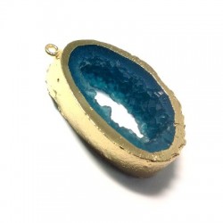 Resin Irregular Geodes Round 25x36mm