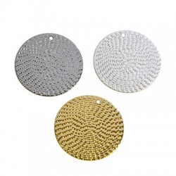 Pendentif rond en Laiton 25 mm