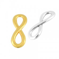 Zamak Connector Infinity Sign 15x6mm