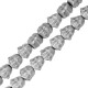 Hematite Slider Buddha Head 8mm (Ø1.5mm) (52pcs) (40cm)