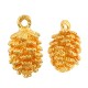 Brass Charm Pine 7x9mm