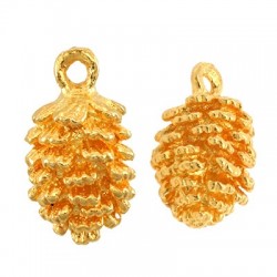 Breloque en Laiton en Forme de pin 7 x 9 mm