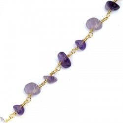 Chain Eyepin w/ Amethyst Bead