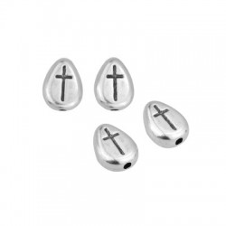 Zamak Slider Drop Cross 8x10mm (Ø1.8mm)