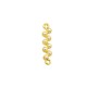 Conector de Metal Zamak con Perla ABS 6x18mm