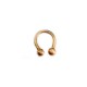 Brass Casting Finger Ring 25x20mm with Ball Ends