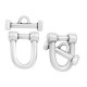 Zamak Toggle Clasp Marine Style 21x16mm