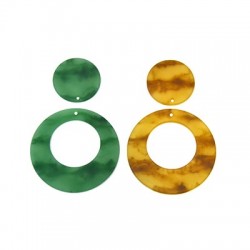 Resin Pendant Round 52mm & 29mm (2pcs/Set)