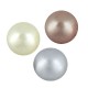 Pearl ABS Cabochon Flatback Round 8mm