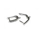 Crochet D'Oreille en Laiton et Zircon 12 x 18 mm