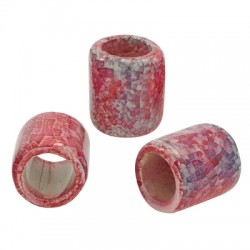 Ceramic Slider Tube w/ Enamel 22x25mm (Ø15mm)