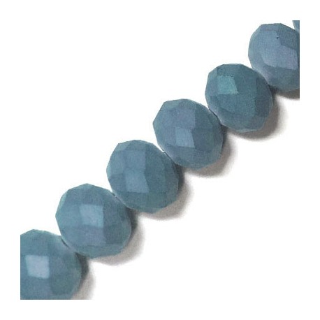 Glass Washer Bead Faceted Pearlised 10x8mm (55 pcs/string)
