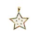 Brass Charm Star w/ Zircon & Enamel 26mm