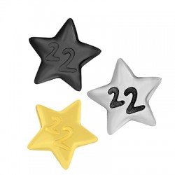 Μεταλλικό Στοιχείο Αστέρι "22" Περαστό 16mm (Ø5.2x2.2mm)