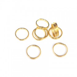 Brass Double Ring 10x0.7mm