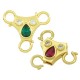 Zircon Brass Clasp 22mm