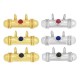 Tube en Laiton avec Zircon 19 x 6 mm