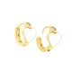Orecchino in Ottone Cuore con Zirconi e Smalto 12mm
