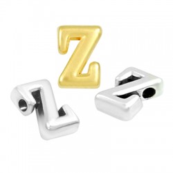 Μεταλλικό Ζάμακ Χυτό Γράμμα "z" Περαστό 6x8mm (Ø1.5mm)