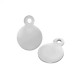 Breloque Ronde 6mm (Ø0.8mm) en Acier Inoxydable 304