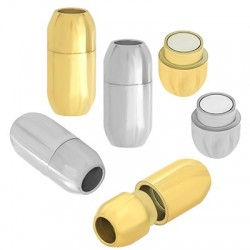 Fermoir Aimanté 19x9mm (Ø5.2mm) en Acier Inoxydable 304