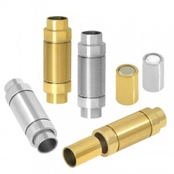 Fermoir Aimanté 24x8mm (Ø5.2mm) en Acier Inoxydable 304