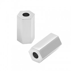 78080394 Passante Esagono in Acciaio Inossidabile 304 15x8mm (Ø3mm)