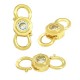 Zircon Brass Clasp 9x19mm