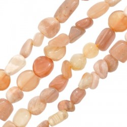 Sun Stone Irregular Bead 6x9mm Ø1mm (52pcs)