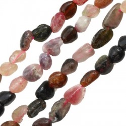Tourmaline Irregular Bead 6x9mm Ø1mm (53pcs)