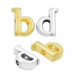 Zamak Slider Letter "b/d" 6x8mm (Ø1.5mm)