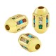 Zircon Brass Tube Cylinder 12x6mm Ø2.6mm