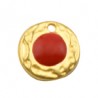 24K Gold Plated/Fire Red