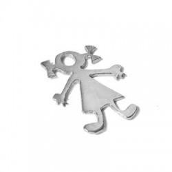 Colgante de Plata 925 Niña 19x18mm