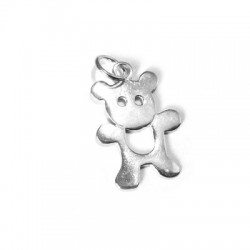 Colgante de Plata 925 Oso 25x17mm
