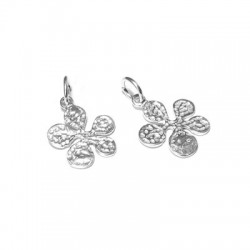 Charm in Argento 925 Fiore 14x13mm