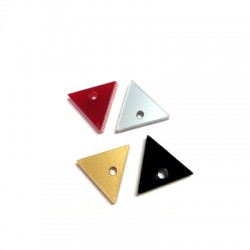 Plexi Acrylic Charm Triangle 13x12mm (Ø 1.8mm)