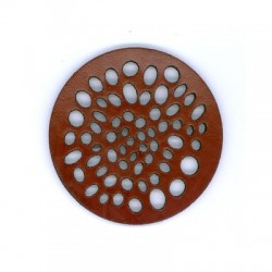 Leather Filigree Round 45mm