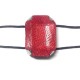 Passante con Cabochon in Acrilico Rettangolare Incastonato con Rete 13x18mm