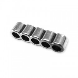 Zamak Slider Spacer with Holes 5x21mm (Ø 3.2mm each)